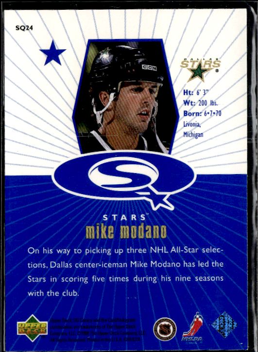 1998-99 UD Choice - StarQuest Blue #SQ24 Mike Modano