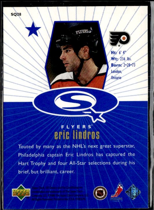 1998-99 UD Choice - StarQuest Blue #SQ28 Eric Lindros