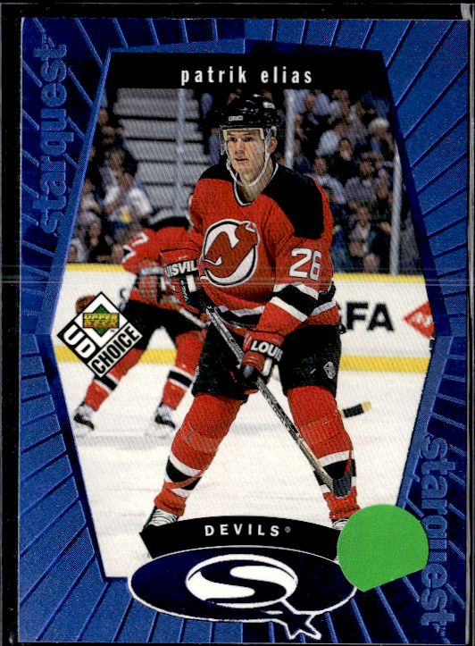 1998-99 UD Choice - StarQuest Blue #SQ12 Patrik Elias