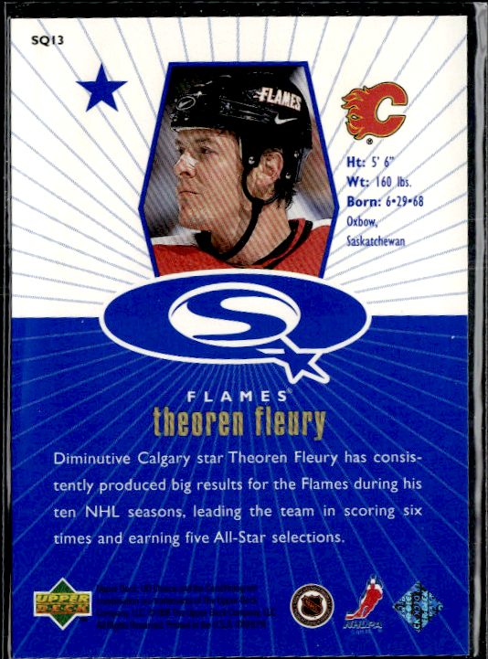 1998-99 UD Choice - StarQuest Blue #SQ13 Theoren Fleury