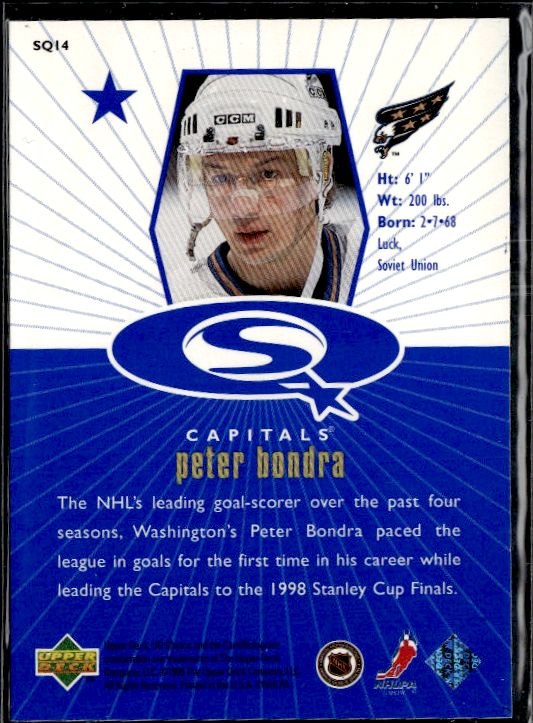1998-99 UD Choice - StarQuest Blue #SQ14 Peter Bondra