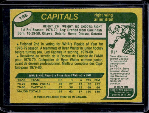 1980-81 O-Pee-Chee #195 Mike Gartner
