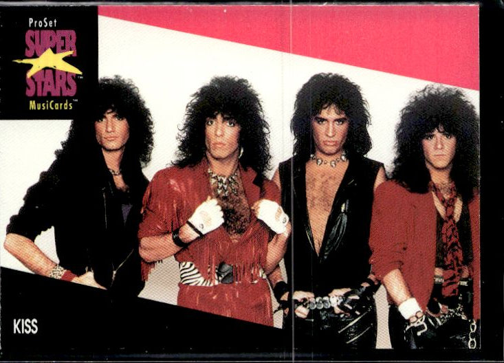 1991 Pro Set SuperStars MusiCards #196a Kiss