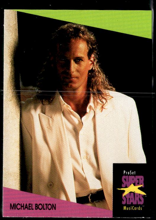 1991 Pro Set SuperStars MusiCards (UK Edition) #10 Michael Bolton