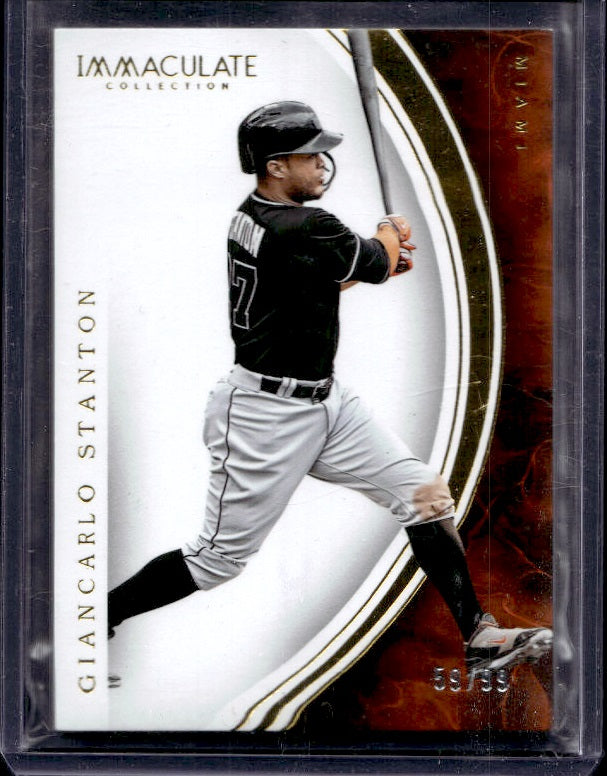 2016 Panini Immaculate Collection #72 Giancarlo Stanton #/99