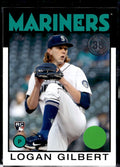 2021 Topps Update #86B-42 Logan Gilbert 1986 Topps Baseball 35th Anniversary