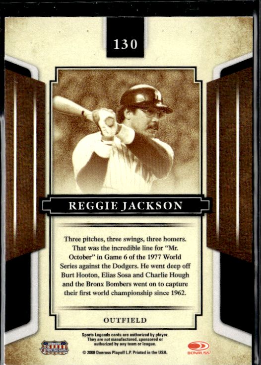 2008 Donruss Sports Legends #130 Reggie Jackson