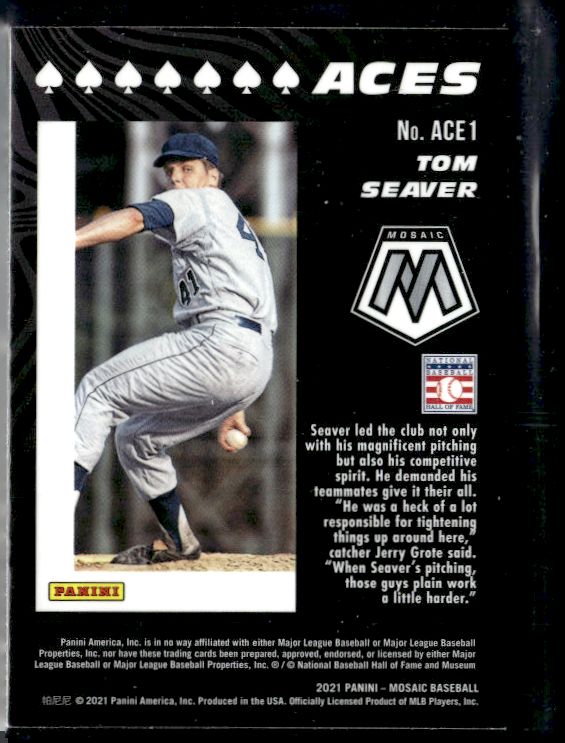 2021 Panini Mosaic #ACE1 Tom Seaver Aces
