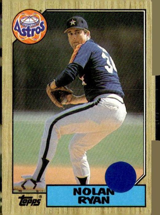 1987 Topps #757 Nolan Ryan