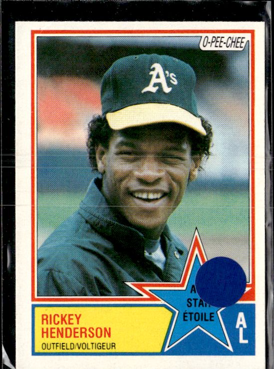 1983 Topps #391 Rickey Henderson