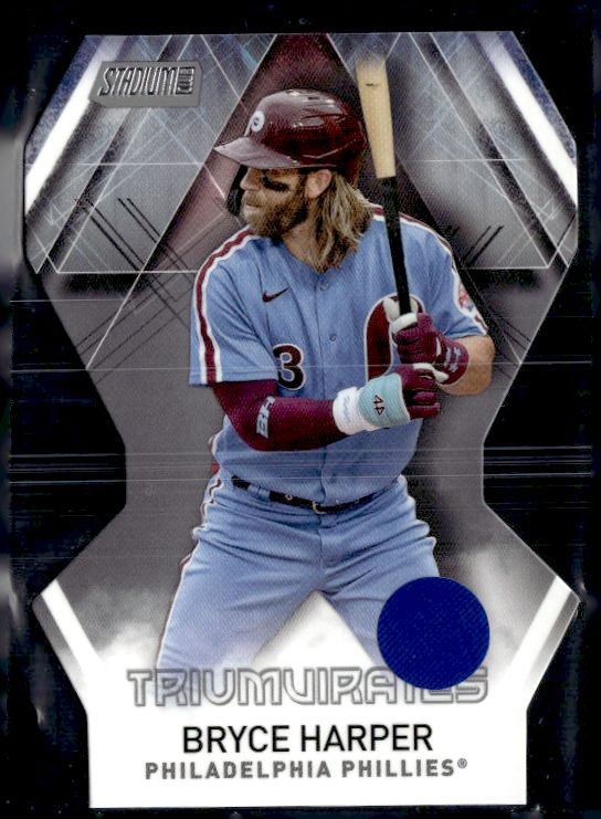 2021 Stadium Club #T-26 Bryce Harper Triumvirates