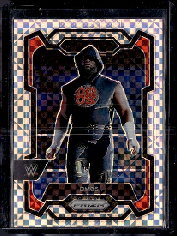 2024 Panini Prizm WWE #111 Omos Lucky Envelopes Prizms #/8