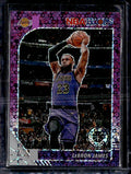 2019-20 Hoops Premium Stock #87 LeBron James Prizms Purple Disco