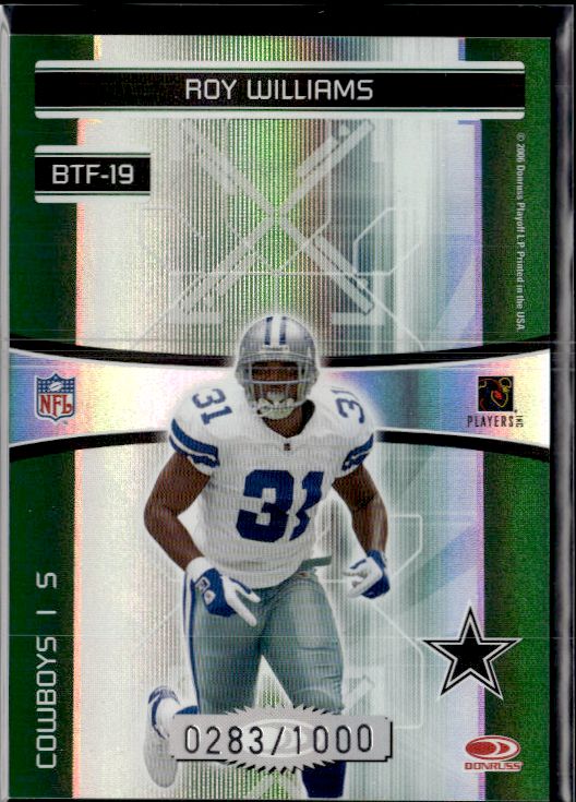 2006 Donruss Elite BTF-19 D Sanders / R Williams Back to the Future Green #/1000