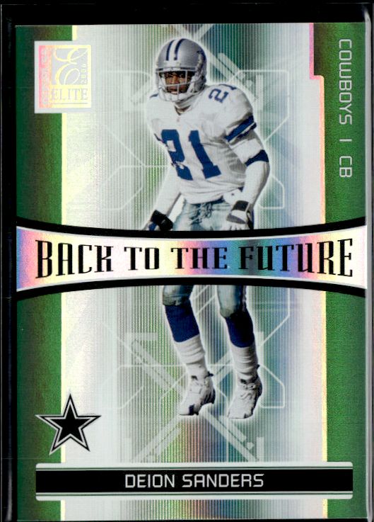 2006 Donruss Elite BTF-19 D Sanders / R Williams Back to the Future Green #/1000