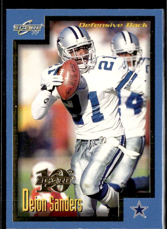1999 Score #67 Deion Sanders Anniversary Showcase #/1989