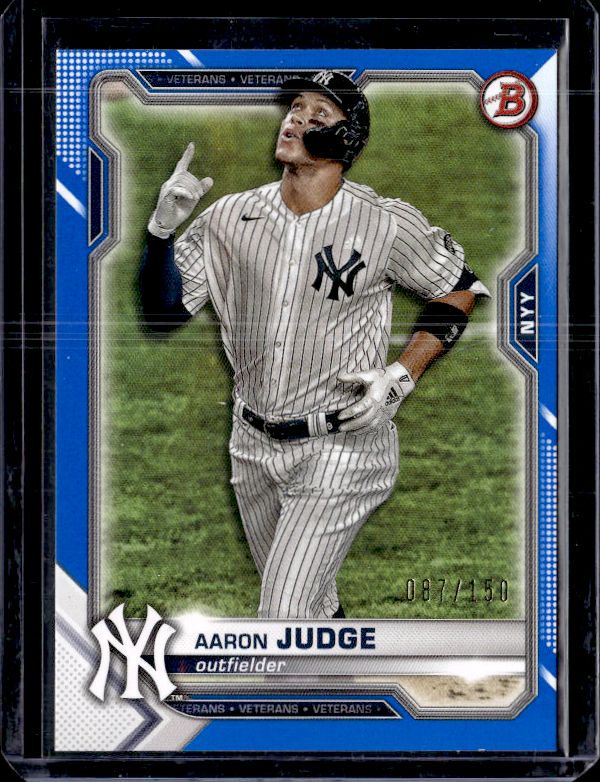 2021 Bowman #74 Aaron Judge Blue #/150