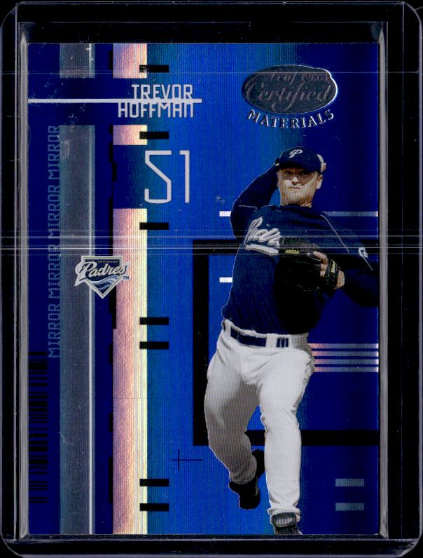 2005 Leaf Certified Materials #145 Trevor Hoffman Mirror Blue #/50