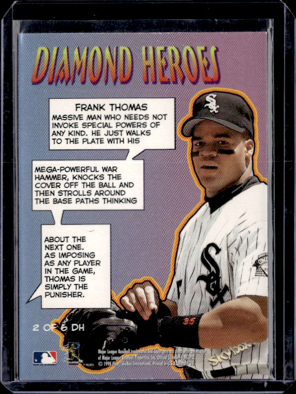 1998 Metal Universe #2 DH Frank Thomas Diamond Heroes