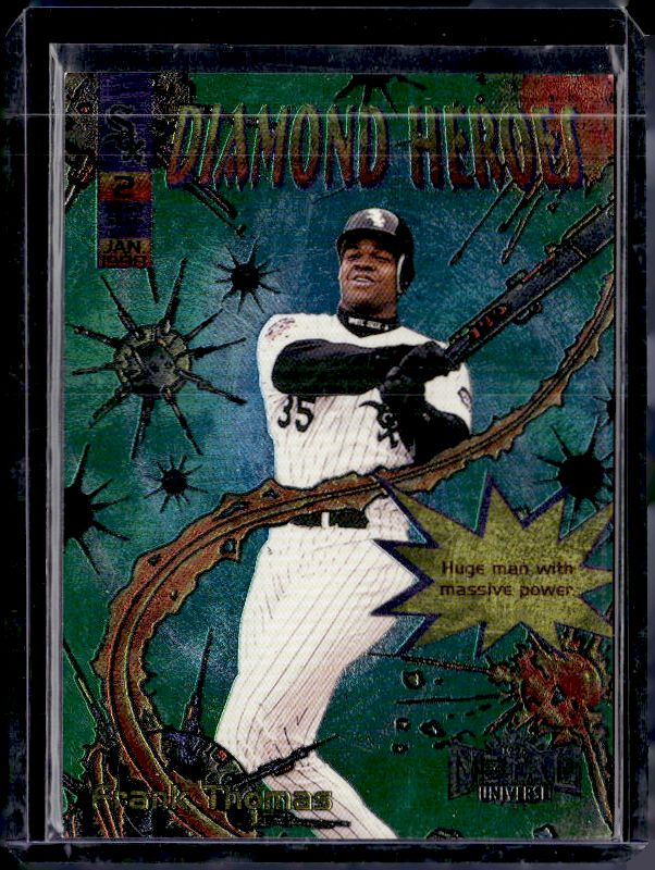1998 Metal Universe #2 DH Frank Thomas Diamond Heroes