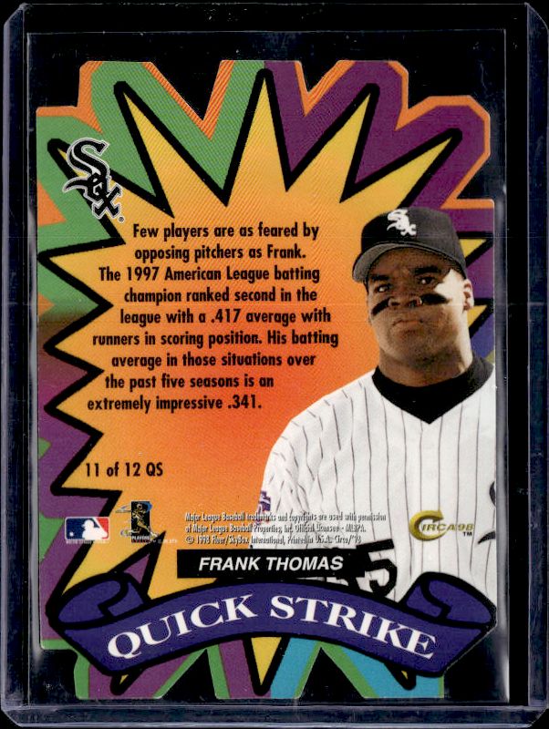 1998 Circa Thunder #11 QS Frank Thomas Quick Strike