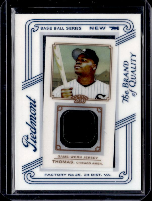 2010 Topps 206 #TR-FT Frank Thomas Mini Framed Relics Piedmont