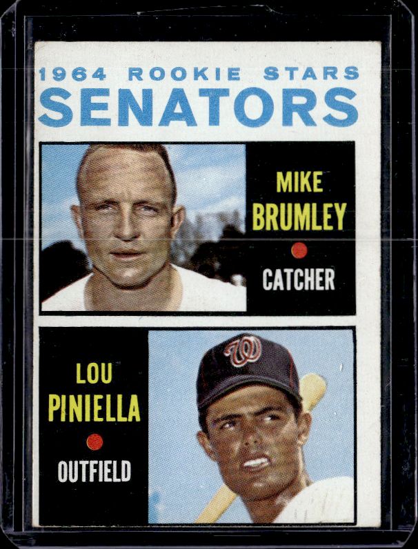 1964 Topps #167 Senators 1964 Rookie Stars (Mike Brumley / Lou Piniella)