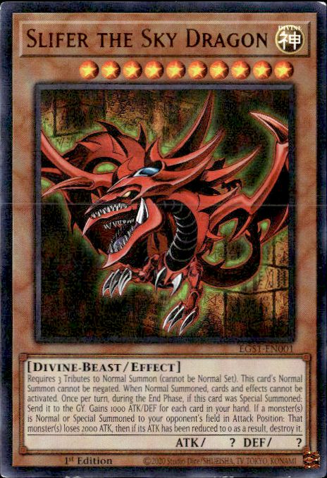 Egyptian God Deck: Slifer the Sky Dragon #EGS1-EN001 Slifer the Sky Dragon