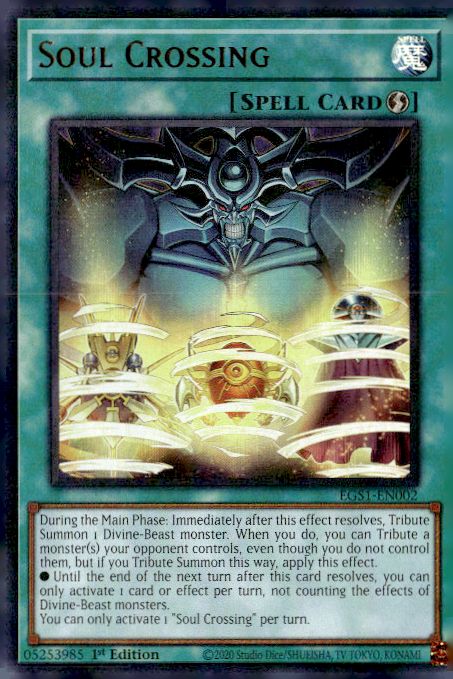 Egyptian God Deck: Slifer the Sky Dragon #EGS1-EN002 Soul Crossing