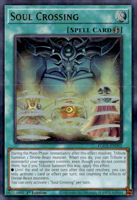 Egyptian God Deck: Obelisk the Tormentor #EGO1-EN002 Soul Crossing