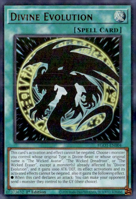 Egyptian God Deck: Obelisk the Tormentor #EGO1-EN004 Divine Evolution