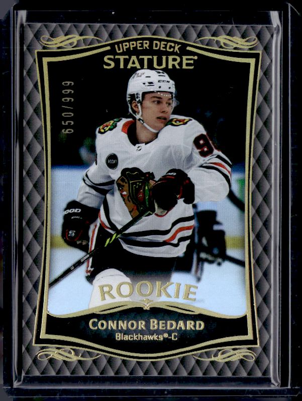 2024-25 Upper Deck Stature #32 Connor Bedard 2023-24 Upper Deck Stature #/999