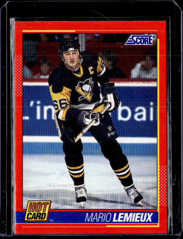 1991-92 Score American #5 Mario Lemieux Hot Cards