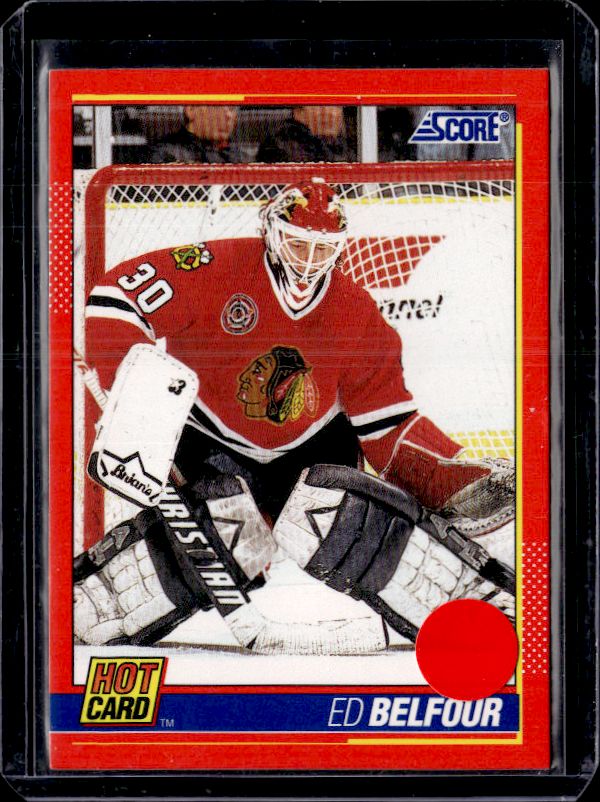 1991-92 Score American #9 Ed Belfour Hot Cards