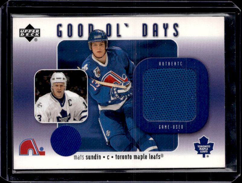 2002-03 Upper Deck #GO-MS Mats Sundin Good Ol' Days