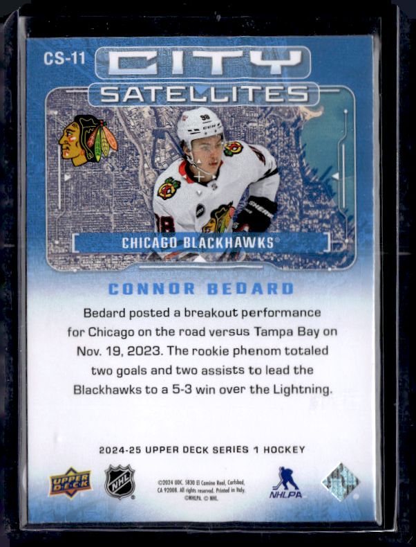 2024-25 Upper Deck #CS-11 Connor Bedard City Satellites