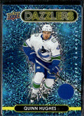 2021-22 Upper Deck #DZ-95 Quinn Hughes Dazzlers Blue