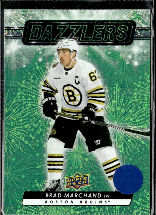 2023-24 Upper Deck #DZ-101 Brad Marchand Dazzlers Green