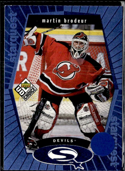 1998-99 UD Choice - StarQuest Blue #SQ23 Martin Brodeur