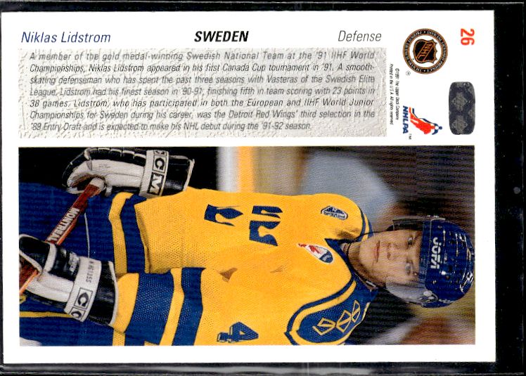 1991-92 Upper Deck #26 Nicklas Lidstrom