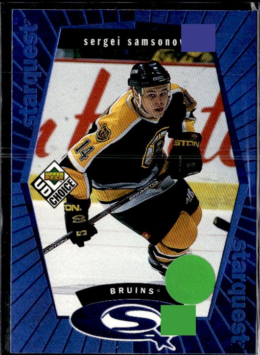 1998-99 UD Choice - StarQuest Blue #SQ6 Sergei Samsonov