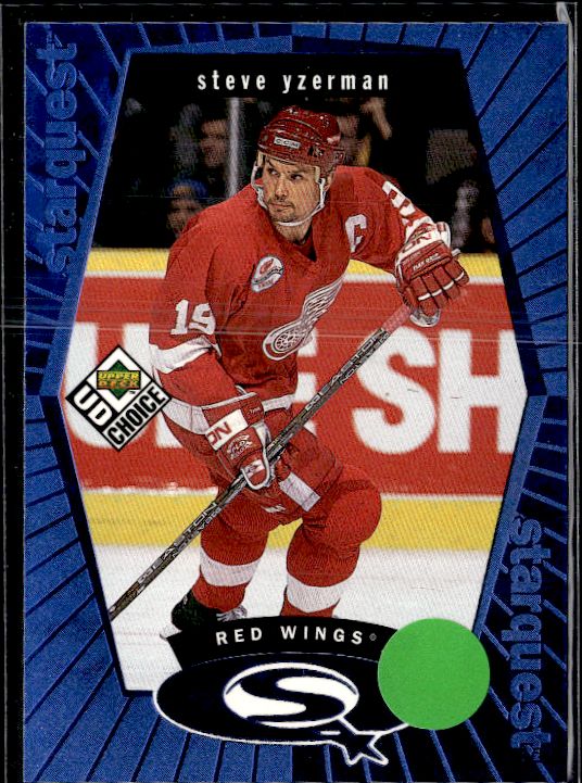 1998-99 UD Choice - StarQuest Blue #SQ18 Steve Yzerman