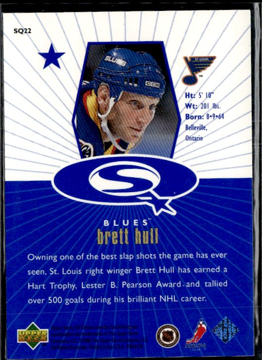 1998-99 UD Choice - StarQuest Blue #SQ22 Brett Hull