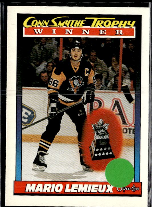 1991-92 O-Pee-Chee #523 Mario Lemieux