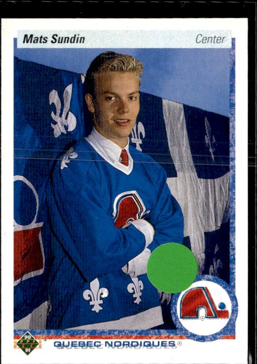 1990-91 Upper Deck #365b Mats Sundin