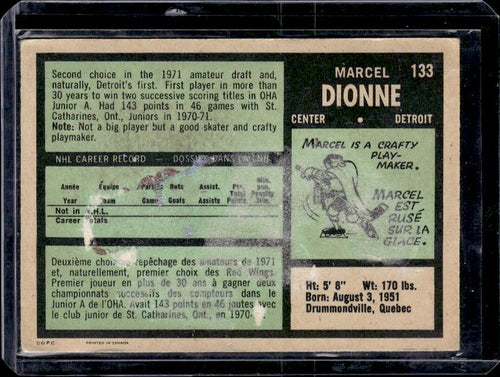 1971-72 O-Pee-Chee #133 Marcel Dionne