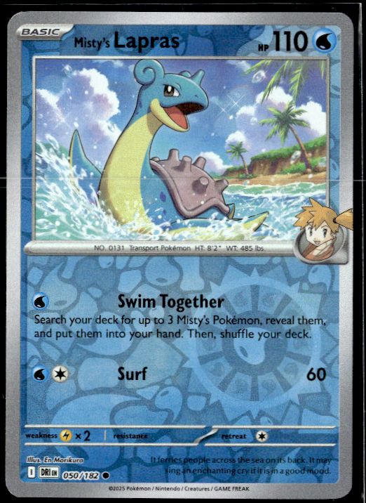 SV10: Destined Rivals #050/182 Misty's Lapras