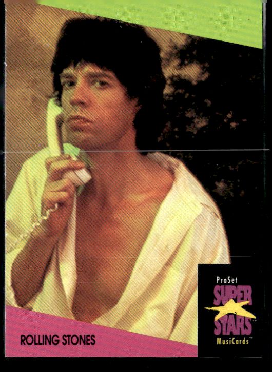 1991 Pro Set SuperStars MusiCards (UK Edition) #116 The Rolling Stones