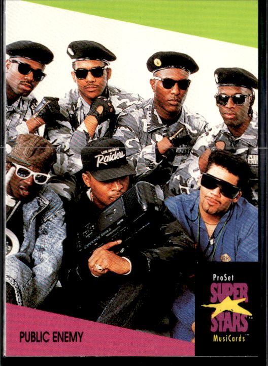 1991 Pro Set SuperStars MusiCards (UK Edition) #109 Public Enemy