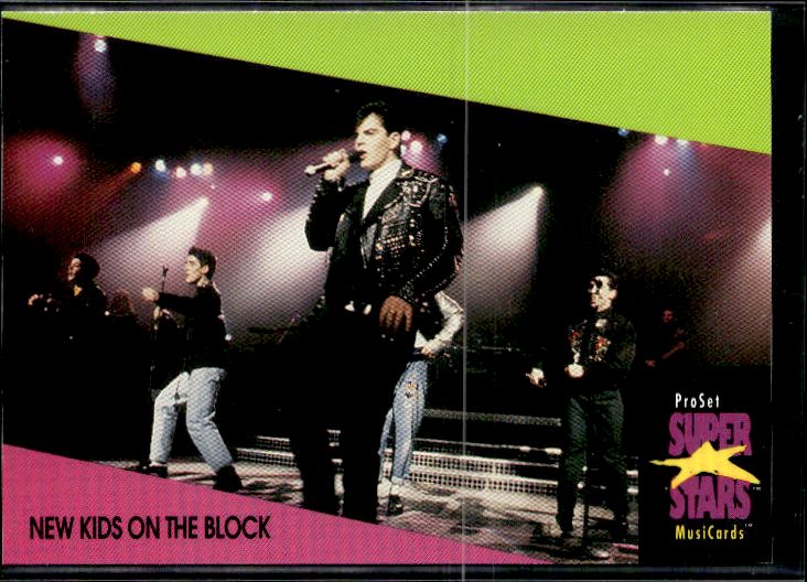 1991 Pro Set SuperStars MusiCards (UK Edition) #97 New Kids on the Block